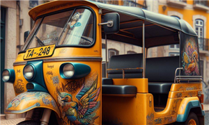 Tuk-tuk para turistas em Lisboa